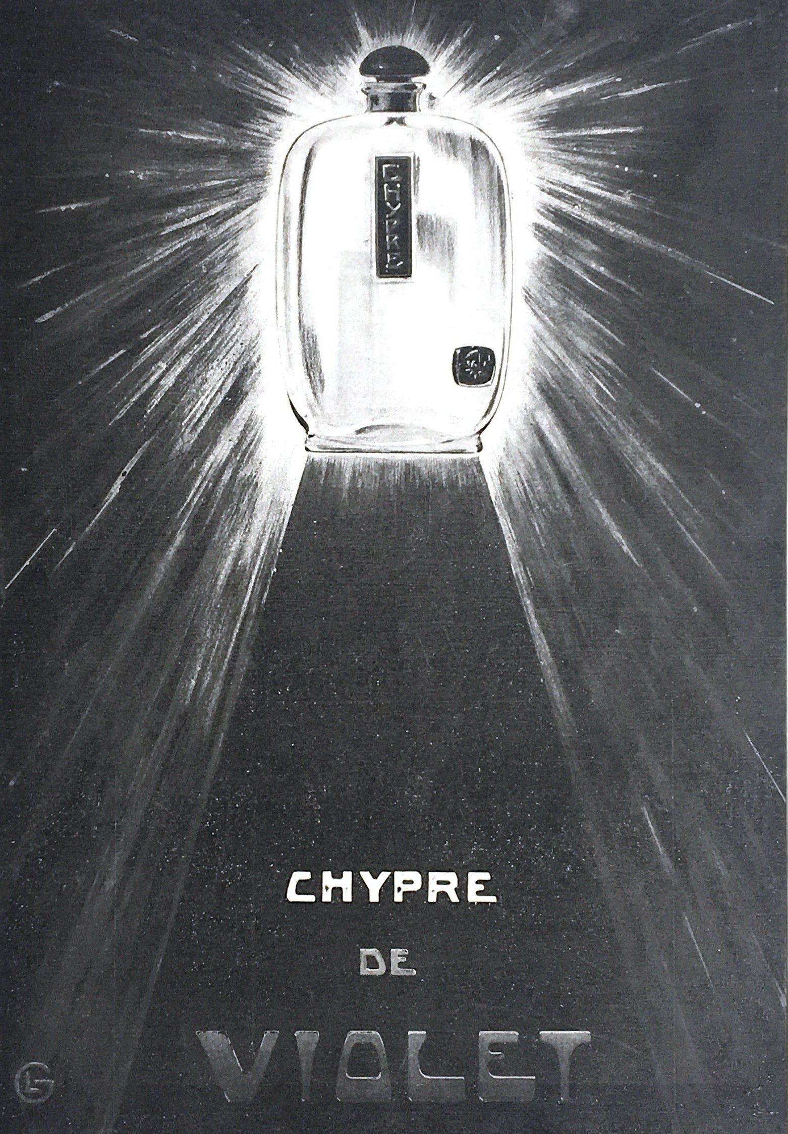 affiche vintage du Chypre de Maison VIOLET