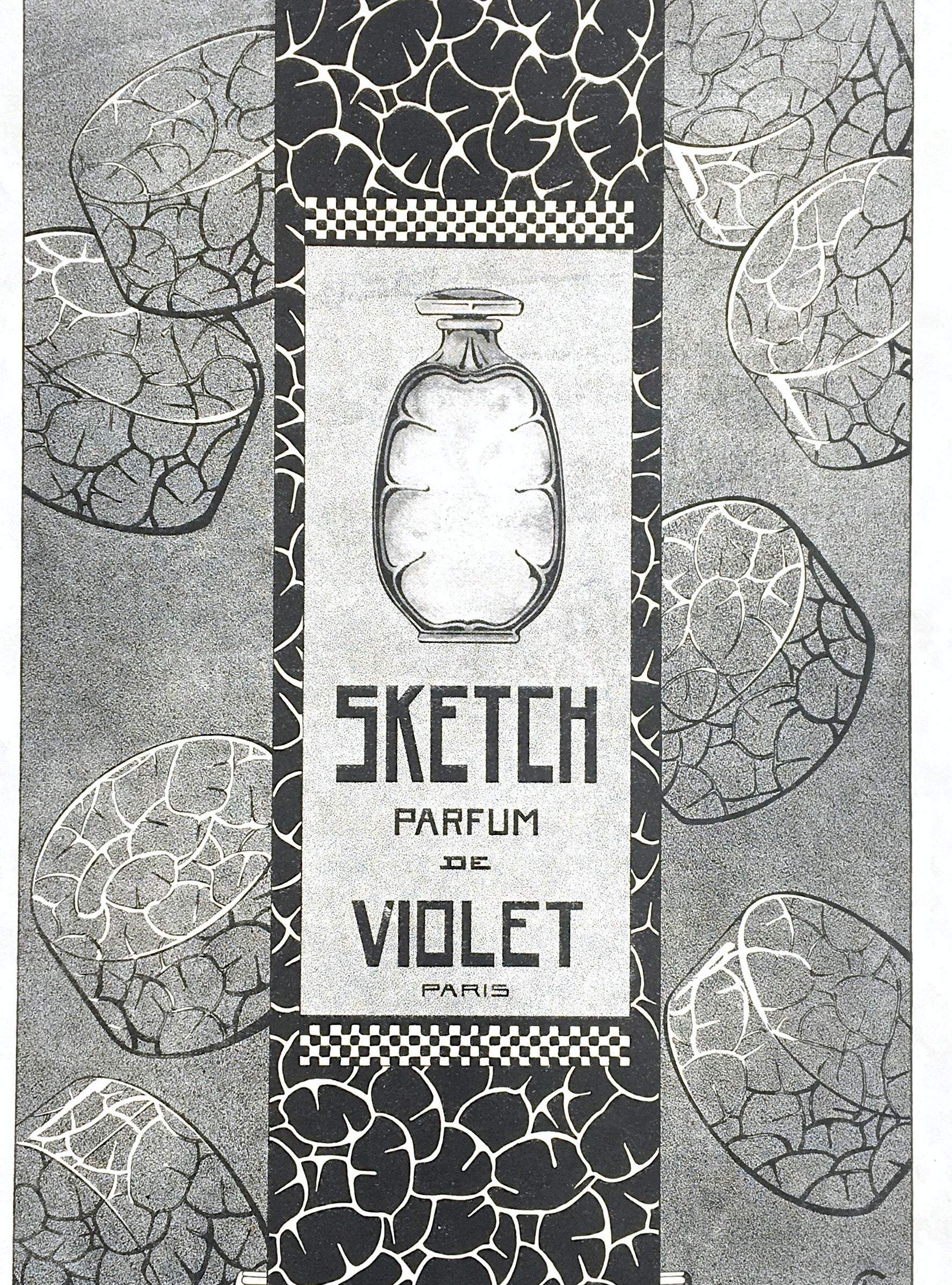 Affiche vintage Sketch de Maison VIOLET